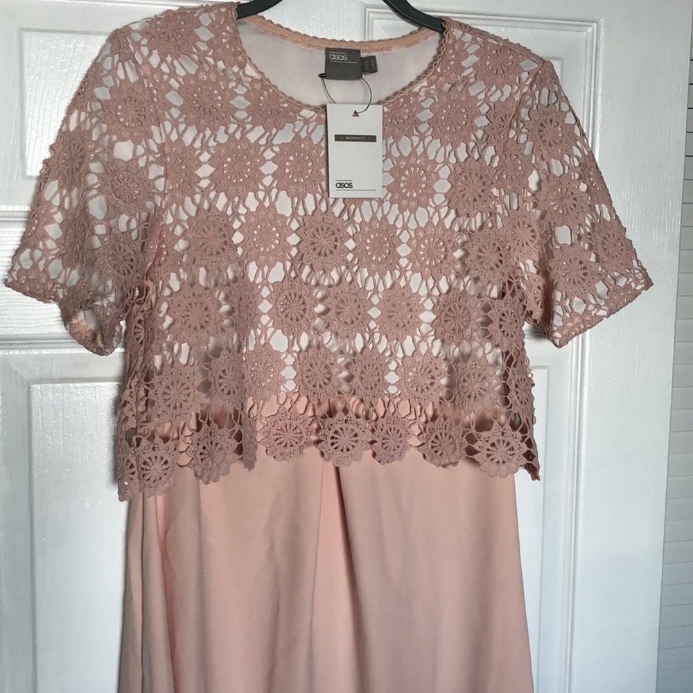 ASOS Maternity Blush Pink Dress